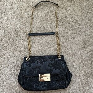 Michael kors special edition authentic leather and gold chain purse